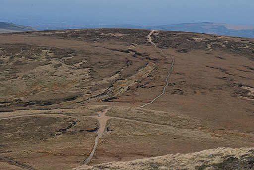 Top of William Clough, Mill Hill and Pennine Way - geograph.org.uk - 1844738