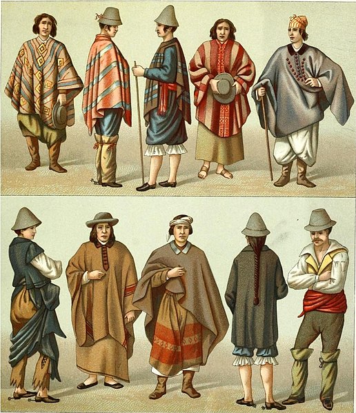 Araucanos and Huasos in Chile, 19th century.
