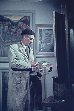 Цанко Лавренов рисува, 1958 г.
