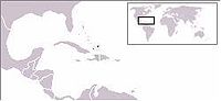 Locatie van Turks and Caicos Islands