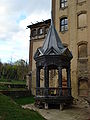 Neues Schloss, Blick auf die abgenommene Turmspitze