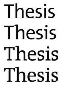 Thesis sans typeface