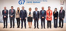 Tugendhat seen with counterparts at the G7 Interior and Security Minister's Meeting in Mito, Japan, December 2023. UK Security Minister Tom Tugendhat attends G7 Interior and Security Minister's Meeting in Mito, Japan (53386948408) (cropped).jpg