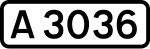 A3036 road