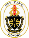 USS Fife (DD-991) crest.png