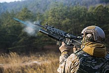 South Korean Daewoo K2 rifle with K201 US Marines operate ROK weapons 150205-M-RZ020-004.jpg