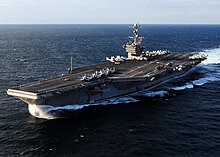 US Navy 101206-N-5538K-395 The aircraft carrier USS George Washington (CVN 76) transits the East China Sea.jpg