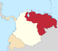 Le département de Venezuela en 1820, district en 1824.