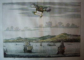 A view of the port of Larache around 1670.