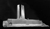 Walter Seymour Allward's winning maquette. His winning submission to the Canadian Battlefields Memorials Commission competition.