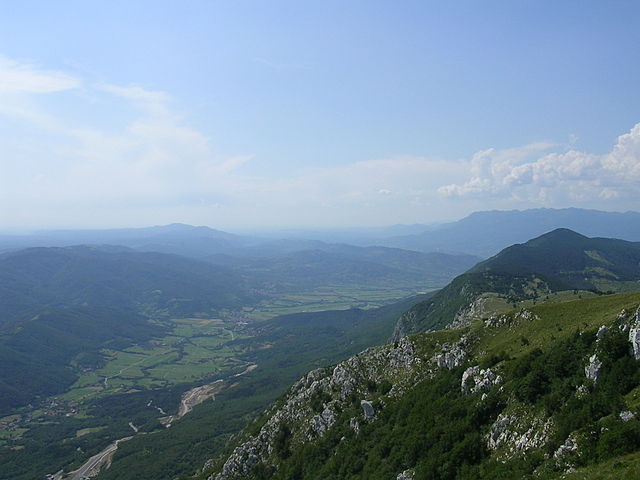 3. The Upper Vipava Valley seen from the Nanos Plateau