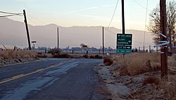 South view of Caliente Bodfish/Walser roads intersection.