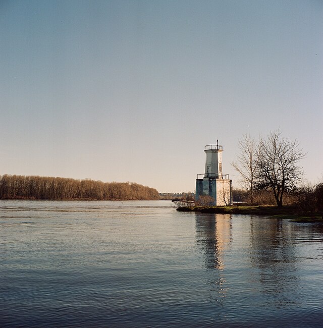 Warrior Rock Lighthouse in January 2022