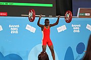 Deutsch: Gewichtheben bei den Olympischen Jugendspielen 2018; Tag 2, 10. Oktober 2018; Jungen 62 kg English: Weightlifting at the 2018 Summer Youth Olympics at 8 October 2018 – Boys' 62 kg