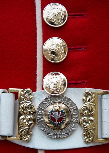 File:Welsh Guardsman wearing his Summer Guard Order Red Tunic. MOD 45159555.jpg