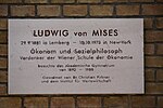 Ludwig von Mises – Gedenktafel