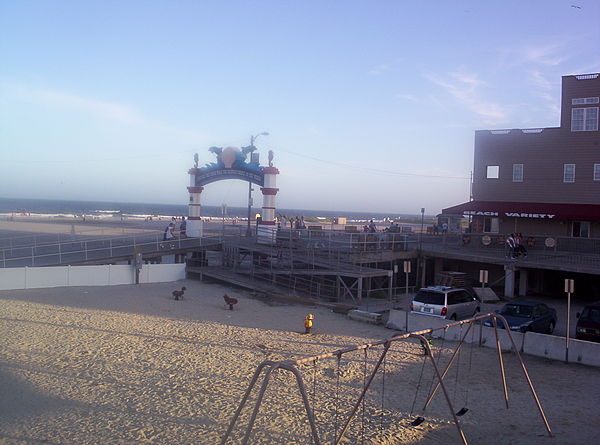 Entrance to North Wildwood's boardwalk