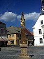 old saxon milestone - Kursächsische Postmeilensäule (Wilsdruff, Saxony, Germany)