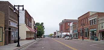 Worthington, Minnesota, one of six towns affected by the raids Worthington Minnesota.jpg