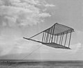 1900 Wright Planörünün uçurtma biçiminde uçuruluşu.