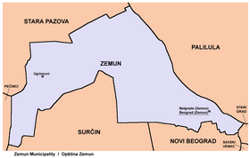 zemunski kej mapa Gradska opština Zemun — Vikipedija, slobodna enciklopedija zemunski kej mapa
