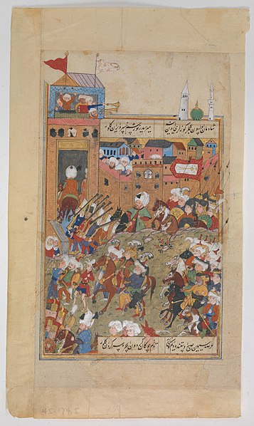 File:"Ottoman Army Entering a City", Folio from a Divan of Mahmud `Abd al-Baqi MET DP246521.jpg