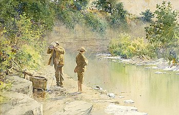 Kentucky Fishing Scene, vers 1912