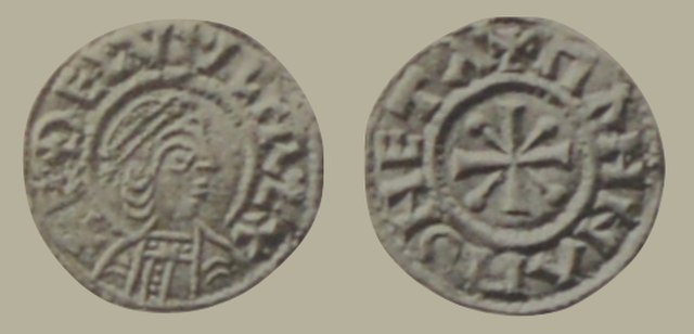 Coin of King Æthelwulf: "EĐELVVLF REX", moneyer Manna, Canterbury