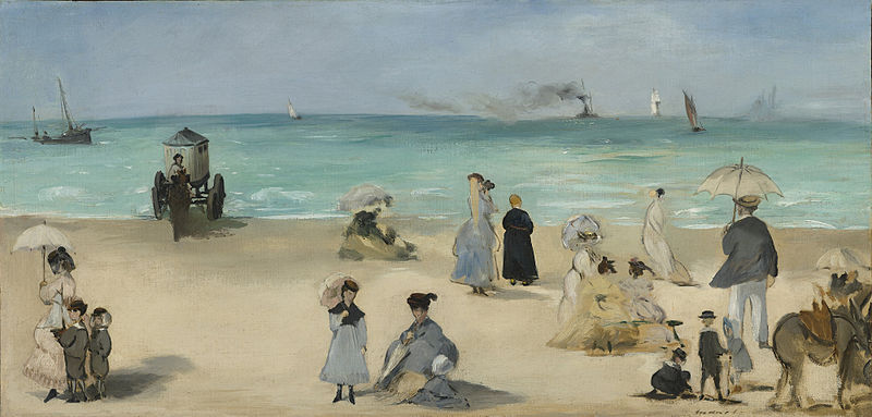 Fichier:Édouard Manet - Sur la plage de Boulogne.jpg