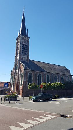 Illustrasjonsbilde av artikkelen Saint-Eubert Church i Vendeville