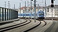 ČD Railjet jár be Bécsben a Hauptbahnhofra