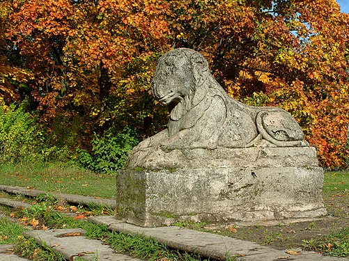450. Статуя «Лев» на террасе Белого озера, Гатчина Автор — Ywbrkjgtlbz601