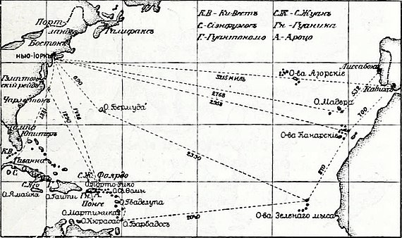 Карта № 2 к статье «Испано-американская война 1898 года». Военная энциклопедия Сытина (Санкт-Петербург, 1911-1915).jpg