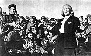 Singing for the Soviet soldiers during WWII