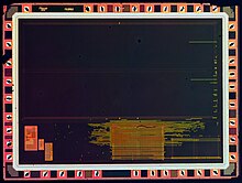 Radiation hardened die of the 1886VE10 microcontroller prior to metalization etching 1886VE10-HD.jpg