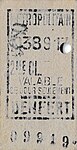 Ticket 2e classe émis le 38e jour de l'année 1919, soit le vendredi 7 février 1919.