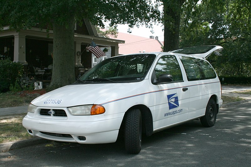 File:2008-08-06 Postal delivery van in Durham.jpg