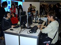 2008年台北電玩展的新遊戲體驗區