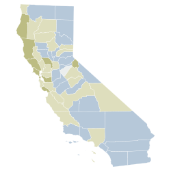 2010 California Proposition 17 results map by county.svg
