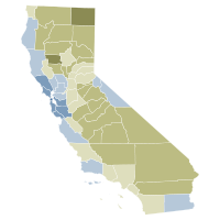 Results by county. 2012 California Proposition 29 results map by county.svg