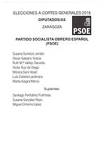 Miniatuur voor Bestand:2016 Spanish General Elections Ballot - Zaragoza - Partido Socialista Obrero Español (PSOE).jpg