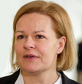 <span class="mw-page-title-main">Nancy Faeser</span> German politician, Federal Minister of Interior