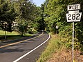 File:2022-09-16 10 27 32 View west along Pennsylvania State Route 282 (Creek Road) just west of Marshall Road in Wallace Township, Chester County, Pennsylvania.jpg