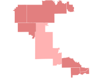 Results by county:
Evans--50-60%
Evans--40-50% 2024 Illinois 11th district Republican primary results map.svg