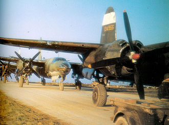 Martin B-26 Marauders of the 455th Bomb Squadron line up on the perimeter track 323bg-b26-1.jpg