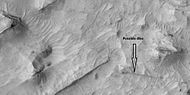 Possible dike, as seen by HiRISE under HiWish program