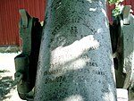 芬蘭圖蘇拉一門倖存1914/15型高炮的製造標記