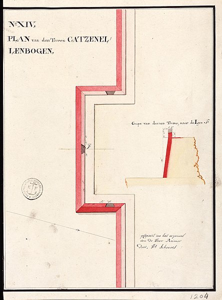 File:AMH-5444-NA Plan of the Catzenellenbogen tower at Batavia.jpg