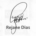 Assinatura de Rejane Dias