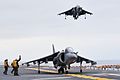 AV-8B Harriers land and take off from USS Boxer. (8467234451).jpg